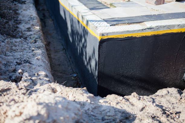Residential Interior Drainage System installation at a Warren, OR home by SJ Waterproofing Pros